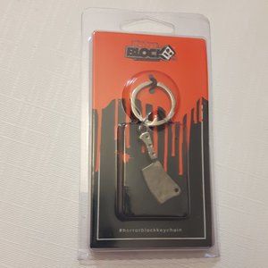 Horror Block Keychain MEAT CLEVER NEW